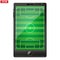Smartphone with a football soccer field on the screen.