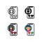 Smartphone Function Profile Social Media Icon, Logo, and illustration