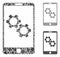 Smartphone gear options Mosaic Icon of Trembly Elements