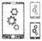 Smartphone gears Mosaic Icon of Humpy Pieces