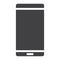 Smartphone glyph icon, web and mobile, phone