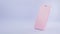 Smartphone golden model mock up pink color