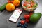 Smartphone with healthy meal planning app