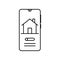 Smartphone house smart home icon. Element of smartphone icon