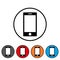 Smartphone icon, contact mobile phone sign vector eps10.