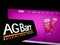 Smartphone with logo of British soft drink company A.G. Barr plc on screen in front of business website.