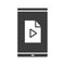 Smartphone media file icon