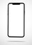 Smartphone mobile mock up blank front screen