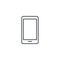 Smartphone, mobile phone thin line icon. Linear vector symbol