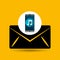 Smartphone music online email