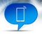 Smartphone network signal icon blue bubble background