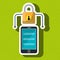 smartphone padlock secure data