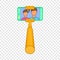 Smartphone photographs on selfie stick icon