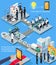 Smartphone Production Process Isometric Design