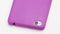 Smartphone in purple silicone cover