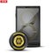 Smartphone with racing wheel and track on the
