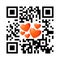 Smartphone readable QR code Happy Valentines Day with heart icons