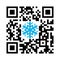 Smartphone readable QR code Merry Christmas with snowflake icon