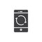 Smartphone reload button icon vector