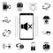 Smartphone roaming, world icon. Mobile concept icons universal set for web and mobile