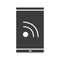 Smartphone rss feed glyph icon