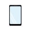 Smartphone screen in a flat style. remote remote communication, Internet, applications. icon sticker poster