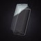 Smartphone screen protector glass or film cover. Transparent multi layered glass shield for mobile phone.