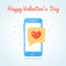 Smartphone with sealed love messege