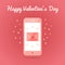 Smartphone with sealed love sms or email
