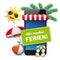 Smartphone Shop Marquee Green Ferien Sun Flip-Flops