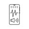 Smartphone sound icon. Element of smartphone icon