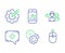 Smartphone statistics, Medical chat and People talking icons set. Vector