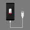 Smartphone with white charger set two