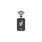 Smartphone wifi connection vector icon