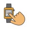 Smartwatch color icon