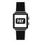 Smartwatch digital wallet icon, simple style