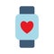 Smartwatch flat style icon vector design