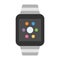smartwatch similar to apple watch grey strap illustration