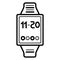 Smartwatch Watch Smart Outline Vector