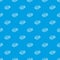 SMASH, comic book bubble text pattern seamless blue