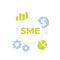 SME, small and medium enterprise vector icon