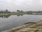 Smederevo river Jezava riverbank in the afternoon autumn