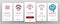 Smell Cloud Onboarding Icons Set Vector