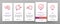 Smell Cloud Onboarding Icons Set Vector