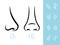 Smell icons with human nose