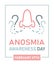 Smell loss vertical poster. Anosmia awareness day.