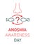 Smell loss vertical poster. Anosmia. Long-term covid effects.