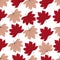 Smell of warm autumn seamless pattern