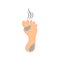 Smelly stinky dirty foot icon