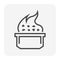 Smelting burning or heating vector icon design. 64x64 pixel perfect and editable stroke.